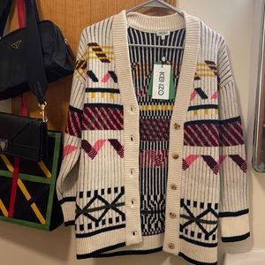 Kenzo Peruvian Fair Isle Cardigan